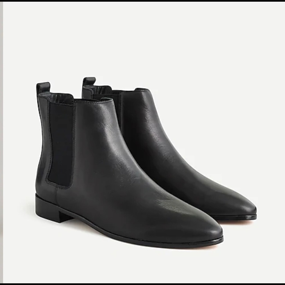 J. Crew women’s pull-on leather Chelsea boots